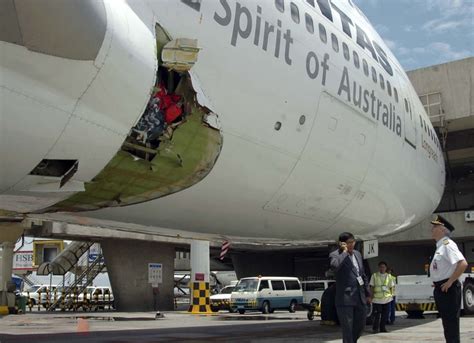 Qantas Plane Makes Emergency Landing After Fuselage Rupture Year