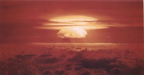 Fireball Of Castle Bravo The Largest Nuclear Device Ever Detonated By