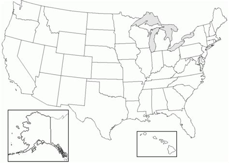 Free United States Map Template Blank Sparklingstemware