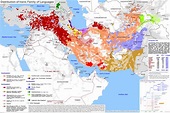 Detailed Map Of Iranian Languages | Language map, Map, Detailed map