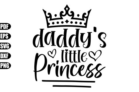 daddy s little princess svg graphic by creativekhadiza124 · creative