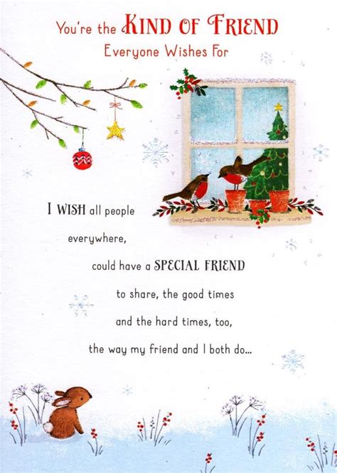 Another special anniversary for you and i to share, another chance, dear husband (wife) to say how much i care, and as another year. Traditional Christmas Friendship Greeting Card | Cards | Love Kates