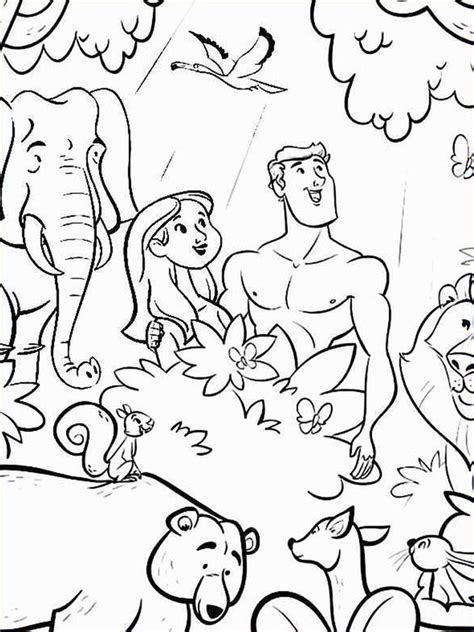 To the image of god he created him: free coloring pages for adam and eve. Adam and Eve were ...
