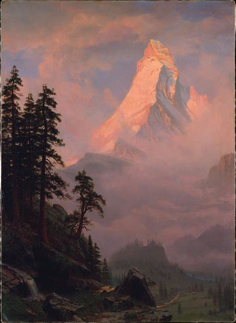 Albert Bierstadt Sunrise On The Matterhorn 1875 Rmuseum