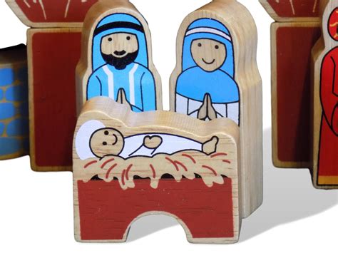 Wooden Nativity Building Blocks Liverpool Cathedral