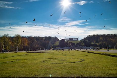 Premium Photo Wonderful Landscape Before Schonbrunn Palace In Vienna