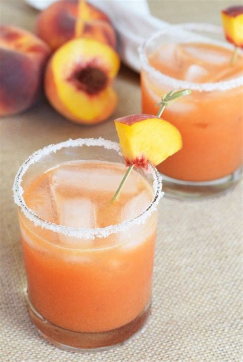 Fresh Peach Margaritas Recipe Peach Margarita Margarita Recipes