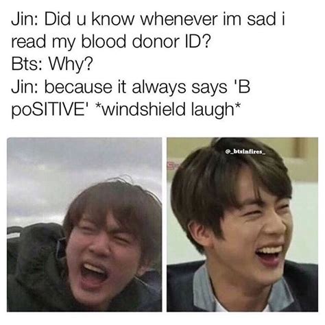 Some of these memes are the funny background event of v aka. 56 best BTS: Jin's Dad Jokes images on Pinterest | Bts ...