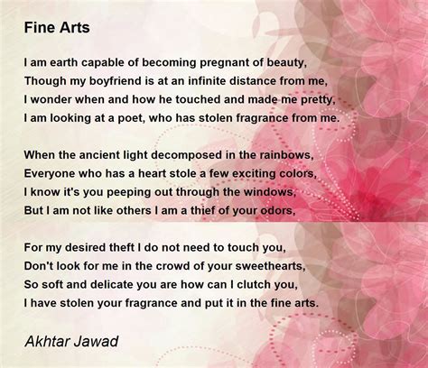 Fine Arts Fine Arts Poem By Akhtar Jawad