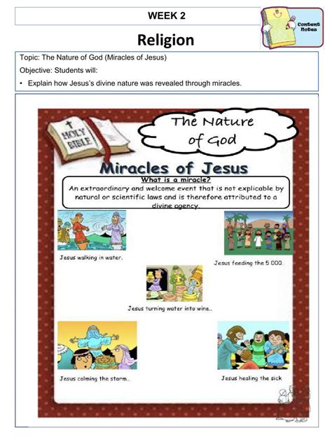 Printable Worksheets Miracles Jesus Peggy Worksheets