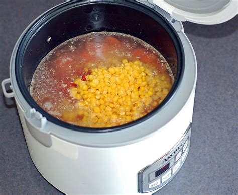 For slow cooker brown rice, make sure you spray. Taco Soup in the Rice Cooker | Healthy Ideas for Kids