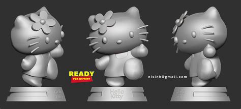 Hello Kitty 3d Print Model By Sinh Nguyen