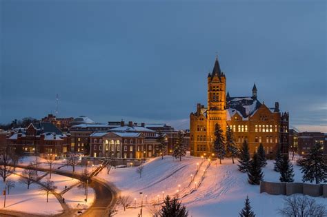 Syracuse University Campus Winter