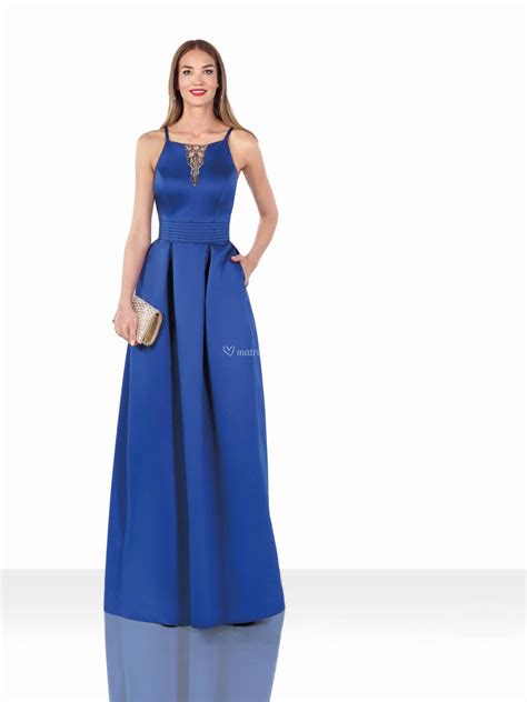 ✓ spedizione gratis da 65 euro ✓. Abiti da Cerimonia di Delsa - nl C9972 royal blu - Matrimonio.com