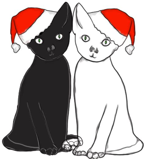 Download High Quality Cat Clipart Christmas Transparent Png Images