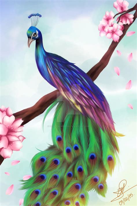 Fantasy Peacock By Estefaniamoreira On Deviantart