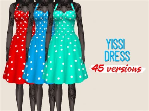 Yissi Dress Recolors By Midnightskysims At Simsworkshop Sims 4 Updates