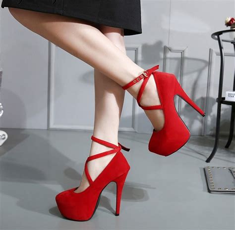 Nothing Adds Glamour To An Outfit Like A Pair Of Killer Red Heels Platform Stilettos High