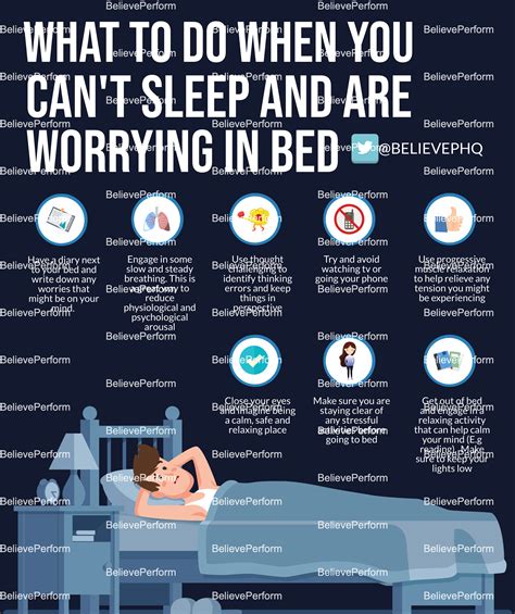 What To Do When You Cant Sleep Are Worrying In Bed Believeperform