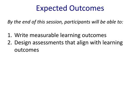 Ppt Expected Outcomes Powerpoint Presentation Free Download Id8921761