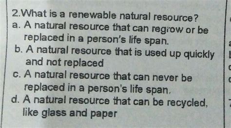 What Is A Renewable Natural Resources Brainlyph