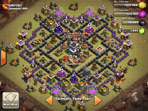 The mortar can mow down hordes of enemies by the splash damage from its shell. Vodka CoC - Clash of Clans: town hall 9 war base 4 mortars ...