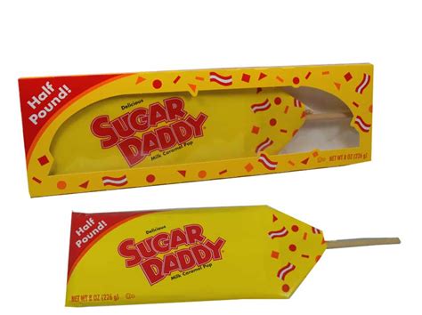 Each box includes 24 sugar daddy pops for $21.35. Giant Sugar Daddy Pop │ Nostalgic Candy │ BlairCandy.com