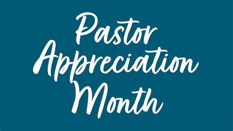 Pastor Appreciation Month — Faith Baptist Church Youngsville Nc