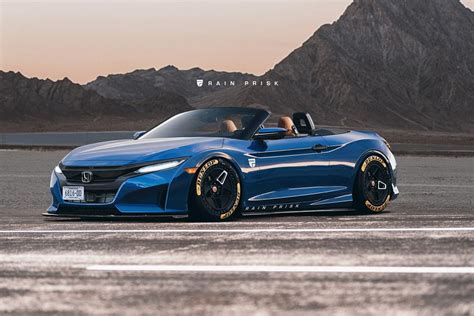 Honda S2000 Reimagined With 2019 Civic Styling Autoevolution