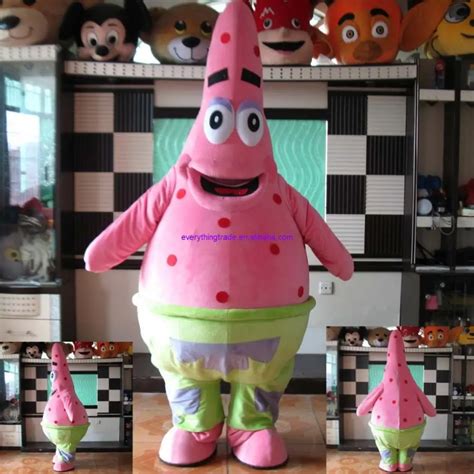 New Arrival 2014 Cartoon Character Adult Big Patrick Star Mascot