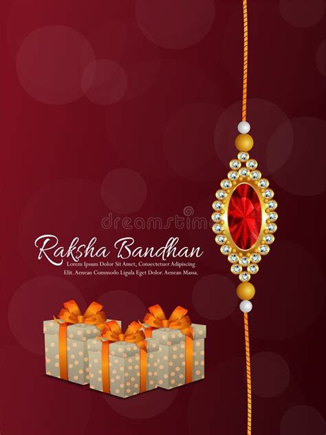 Happy Raksha Bandhan Celebration Greeting Card With Vector Illustration