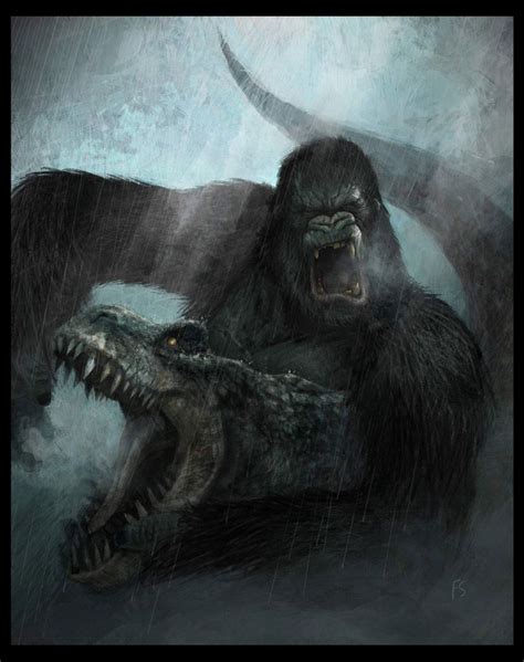 If you want, you can download original resolution which may fits perfect to your screen. King Kong vs. T-Rex | King kong, Kong godzilla, Movie ...
