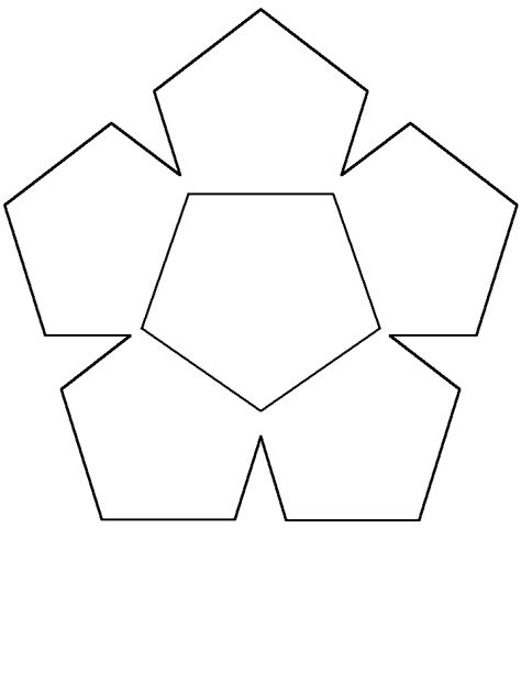 Click the shapes coloring pages to view printable version or color it online (compatible with ipad and android tablets). Pentagon Flower Simple-shapes Coloring Pages & Coloring Book