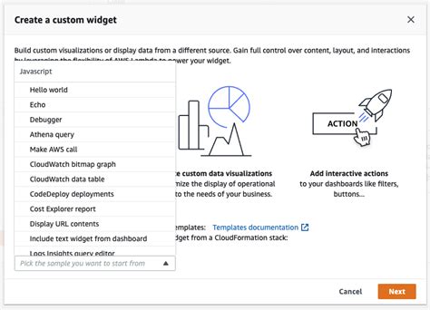 Cloudwatch Custom Widgets Samples