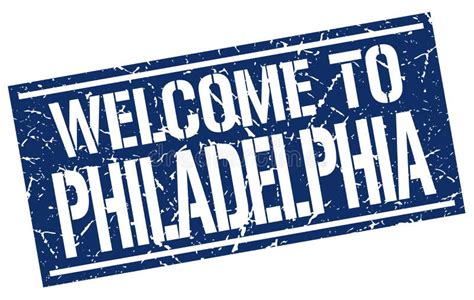 Welcome To Philadelphia Stamp Stock Vector Illustration Of Greeting
