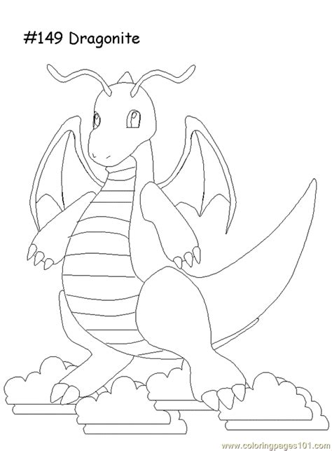 Charizard pages mega colouring x page pokemon. Dragonite Coloring Pages - Coloring Home