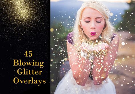 Blowing Glitter Background