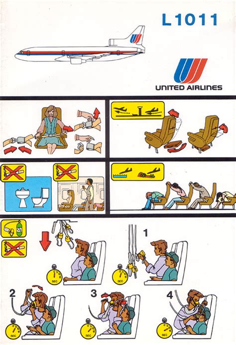 An example of this is the really cool flight attendant rap. Airline Safety Card For united airlines l1011 12-85.jpg