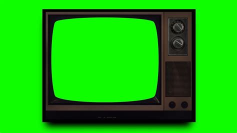 Tv Green Screen Televisão Antiga Old Television Chroma Key