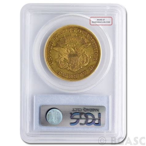 1857 Liberty Head Twenty Dollar Gold Coin Graded Certified Pcgs Xf45
