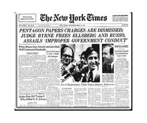 The New York Times Published Pentagon Papers Almost 50 Years Ago The