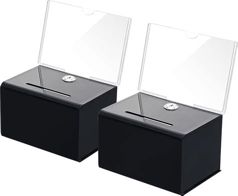 Kyodoled Acrylic Donation Box With Lockballot Box With