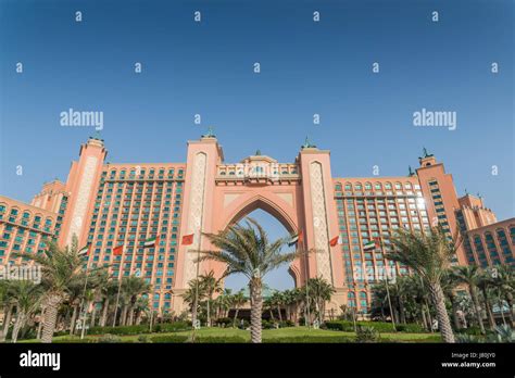 Palm Atlantis Hotel In Palm Jumeirah Dubai United Arab Emirates Stock