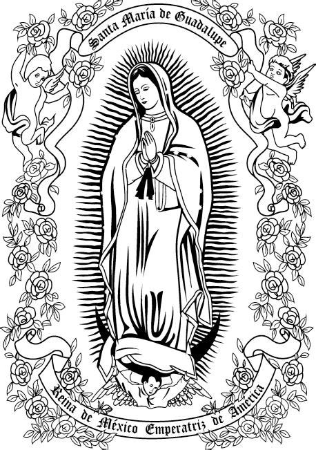 Virgen De Guadalupe Dibujo Descargar Y Ver Dibujos