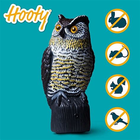 Livin Well Bird Pest Control Products Scarecrow Owl Decoy W Light Up