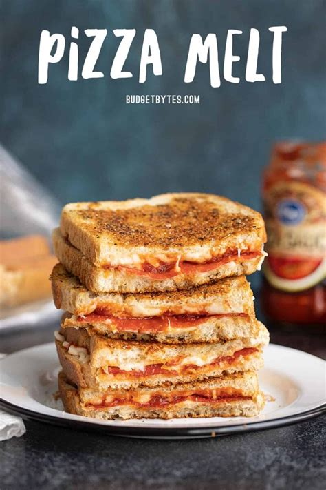 Pizza Melts Pizza Grilled Cheese Budget Bytes