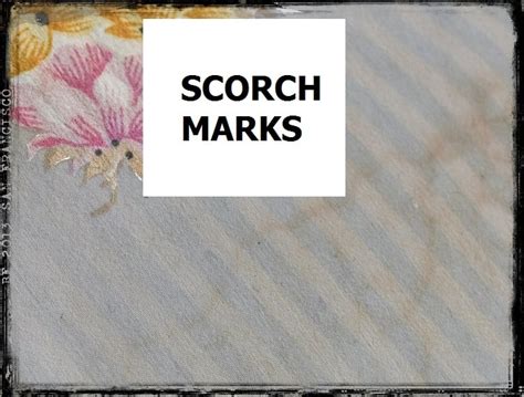 How To Remove Iron Marks Scorch Marks From Clothes Sewguide
