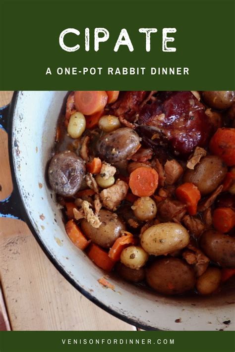Cipate Recipe A One Pot Rabbit Dinner Venison For Dinner