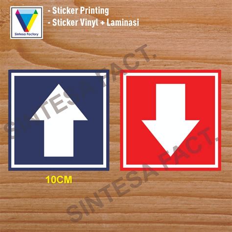 Jual Stiker Arah Panah Naik Turun Tangga Stiker Printing Shopee Indonesia