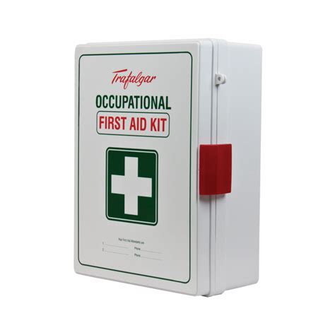 Trafalgar National Workplace First Aid Kit Wall Mount Abs Case